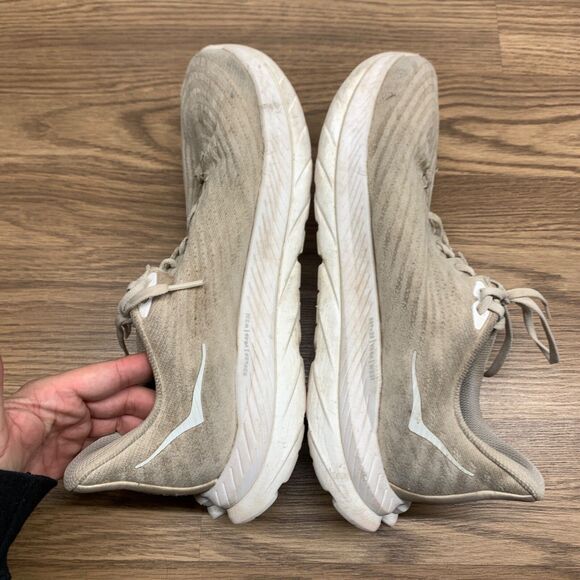 Hoka One One Mach 5 1127893 WCPP Beige Running Shoes Sneakers Size 11.5 D